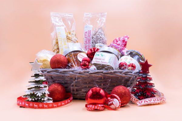 Cesto natale in famiglia in legno | Azienda Agricola Negro Viviana